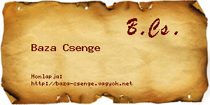 Baza Csenge névjegykártya